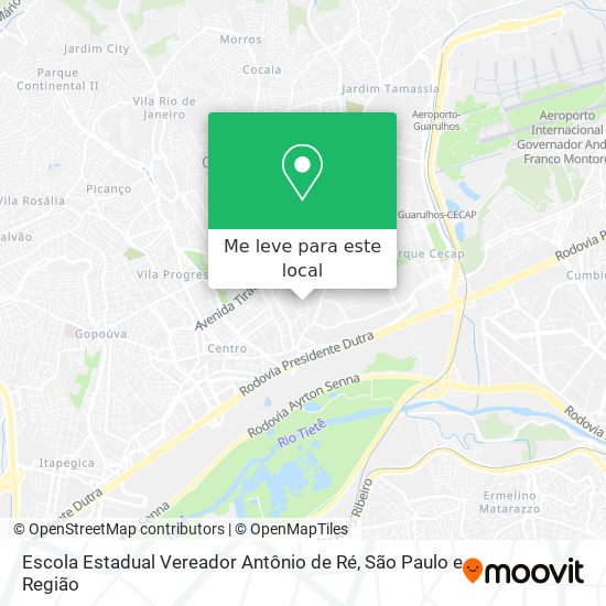 Escola Estadual Vereador Antônio de Ré mapa