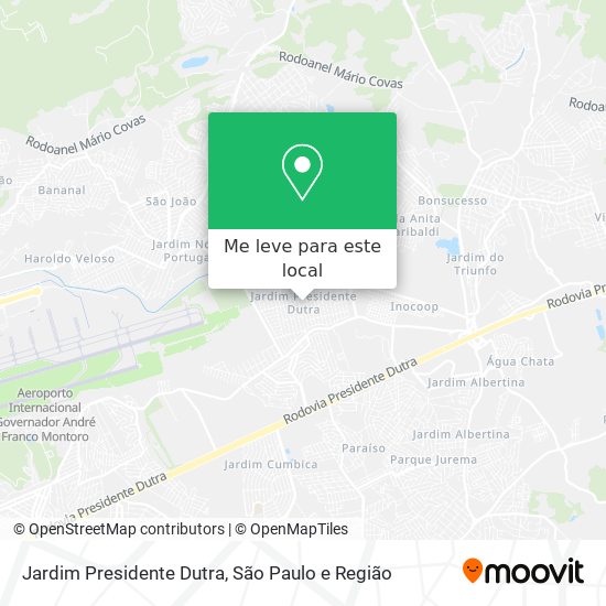 Jardim Presidente Dutra mapa