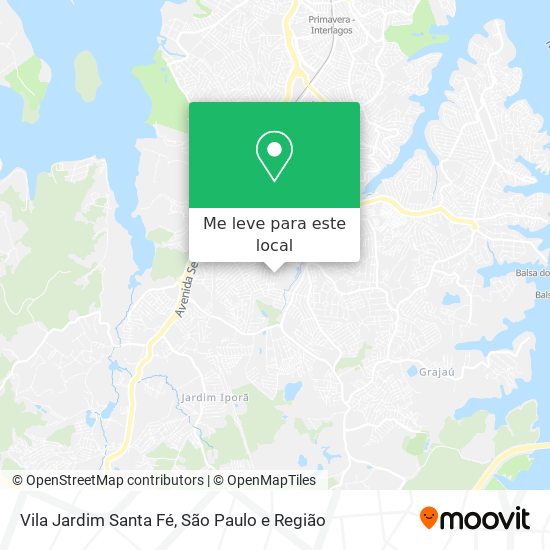 Vila Jardim Santa Fé mapa