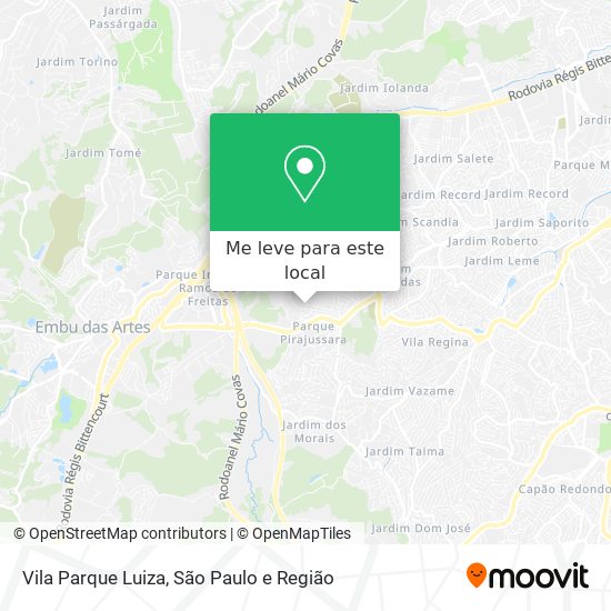 Vila Parque Luiza mapa