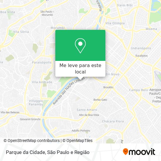 Parque da Cidade mapa