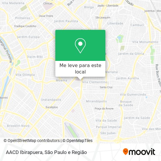 AACD Ibirapuera mapa