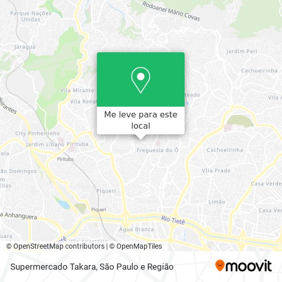 Supermercado Takara mapa