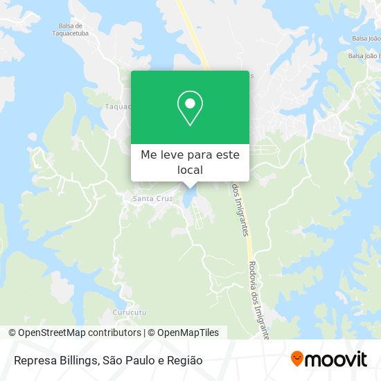 Represa Billings mapa
