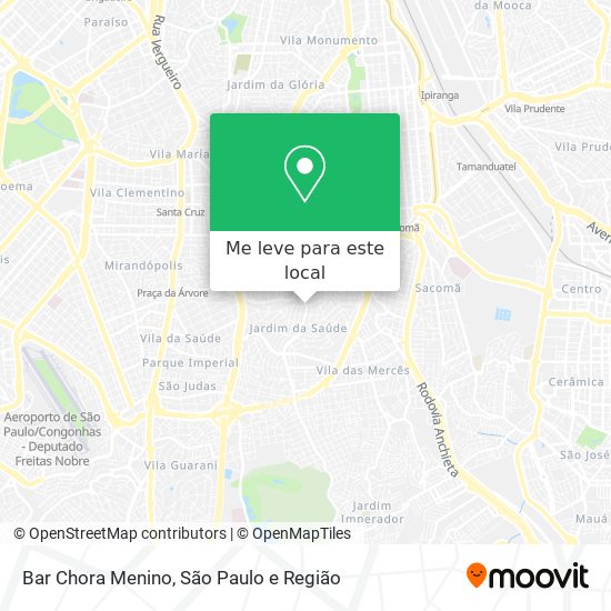 Bar Chora Menino mapa