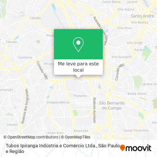 Tubos Ipiranga Indústria e Comércio Ltda. mapa