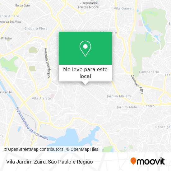 Vila Jardim Zaira mapa