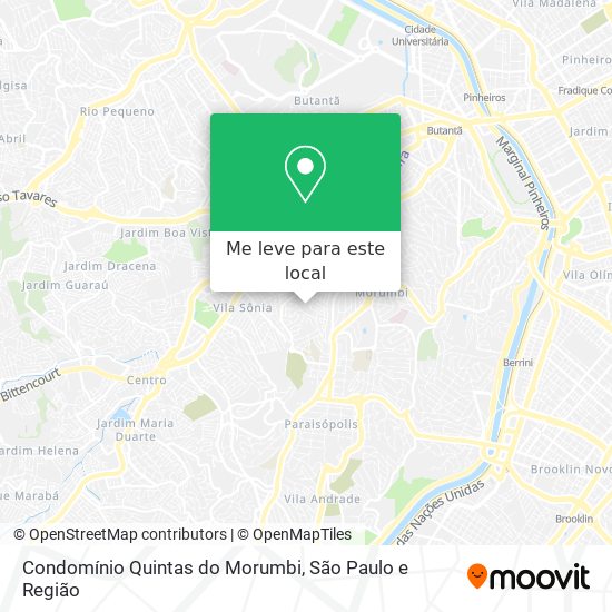 Condomínio Quintas do Morumbi mapa