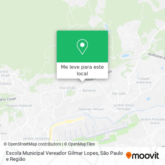 Escola Municipal Vereador Gilmar Lopes mapa
