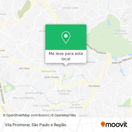 Vila Promorar mapa