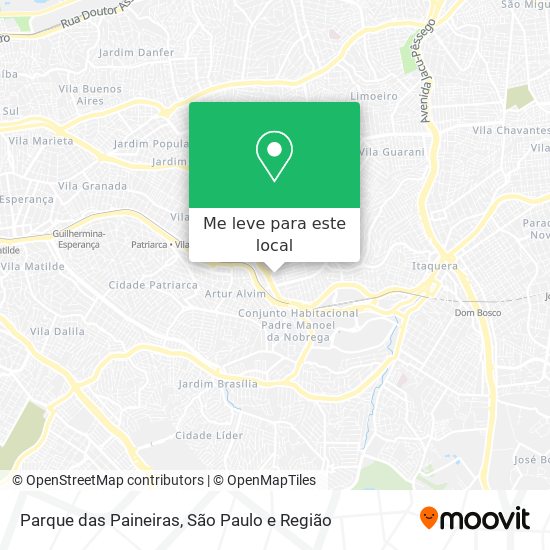 Parque das Paineiras mapa