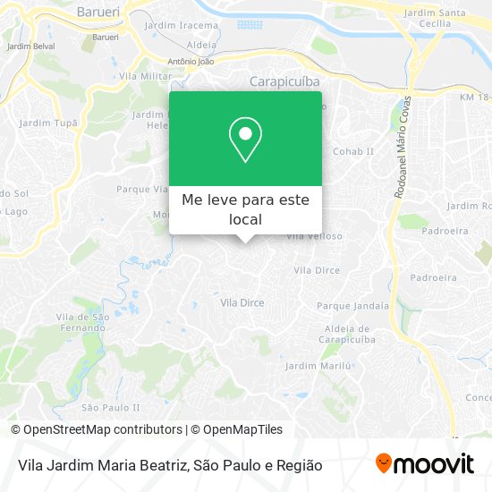 Vila Jardim Maria Beatriz mapa