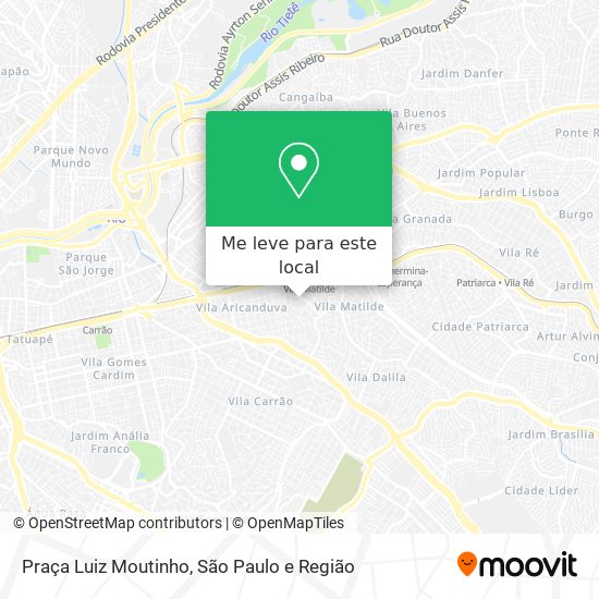 Praça Luiz Moutinho mapa