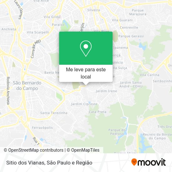 Sitio dos Vianas mapa
