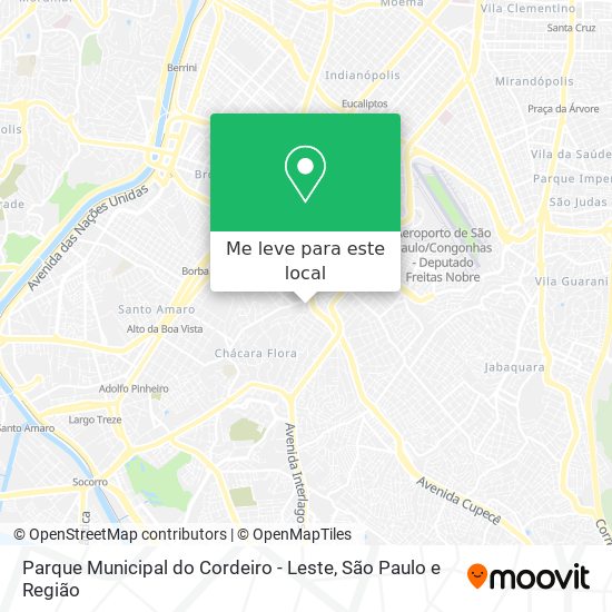 Parque Municipal do Cordeiro - Leste mapa