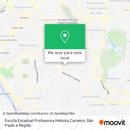 Escola Estadual Professora Heloísa Carneiro mapa