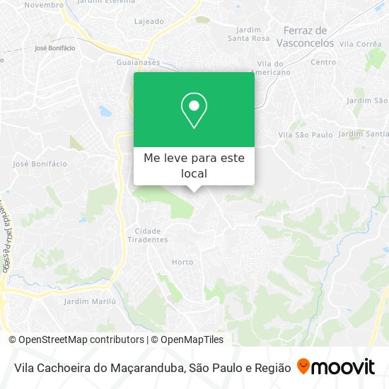 Vila Cachoeira do Maçaranduba mapa