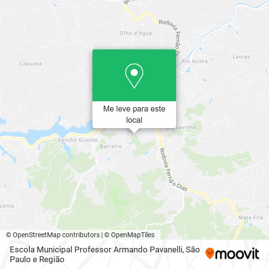 Escola Municipal  Professor Armando Pavanelli mapa