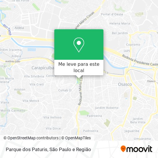 Parque dos Paturis mapa