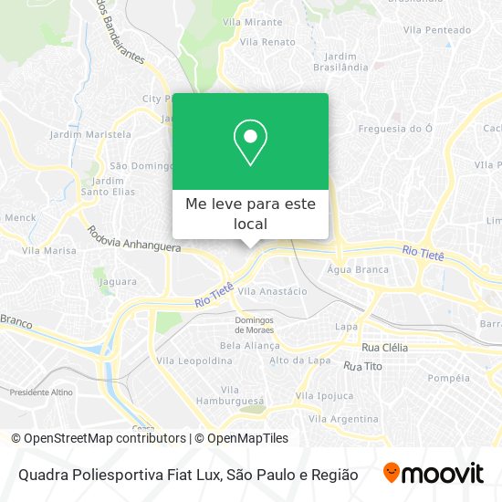 Quadra Poliesportiva Fiat Lux mapa