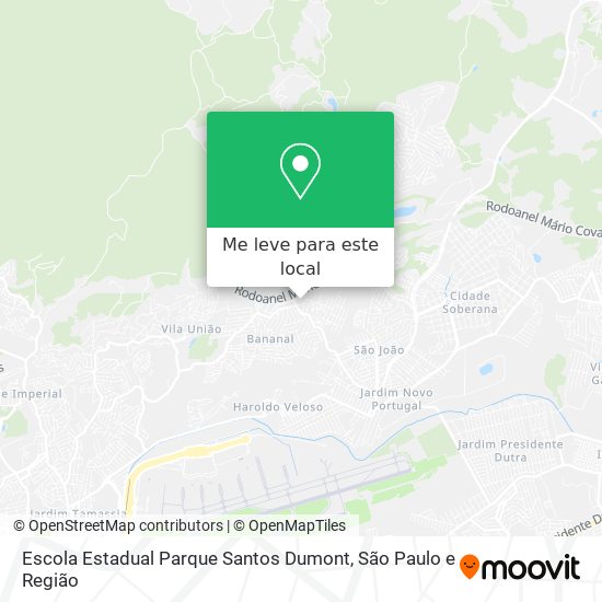 Escola Estadual Parque Santos Dumont mapa