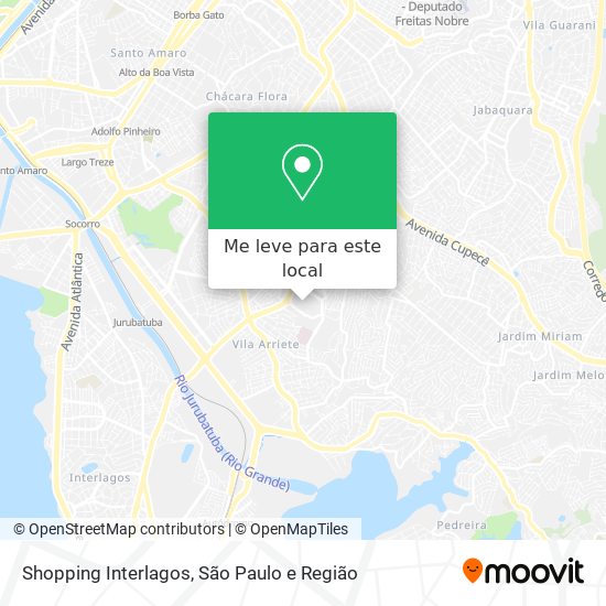 Shopping Interlagos mapa