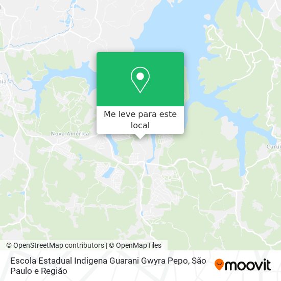 Escola Estadual Indigena Guarani Gwyra Pepo mapa