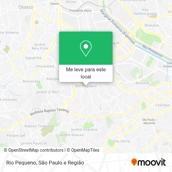 Rio Pequeno mapa