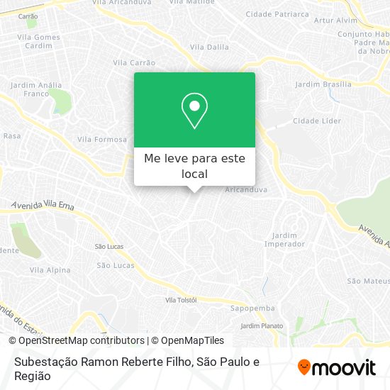 Subestação Ramon Reberte Filho mapa