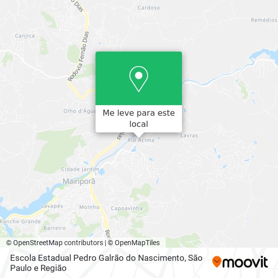 Escola Estadual Pedro Galrão do Nascimento mapa