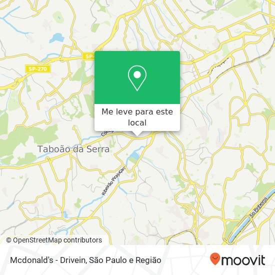 Mcdonald's - Drivein mapa