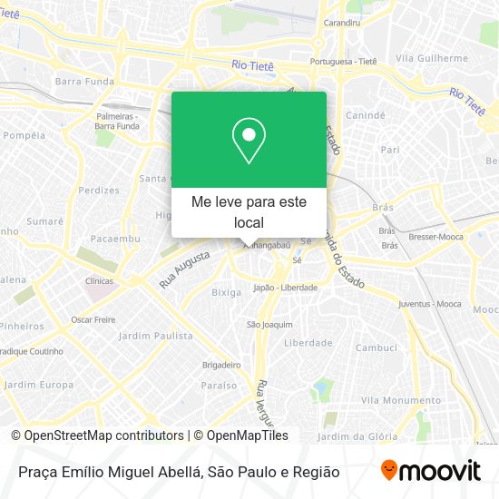 Praça Emílio Miguel Abellá mapa
