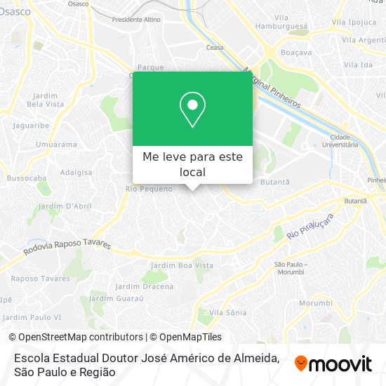 Escola Estadual Doutor José Américo de Almeida mapa