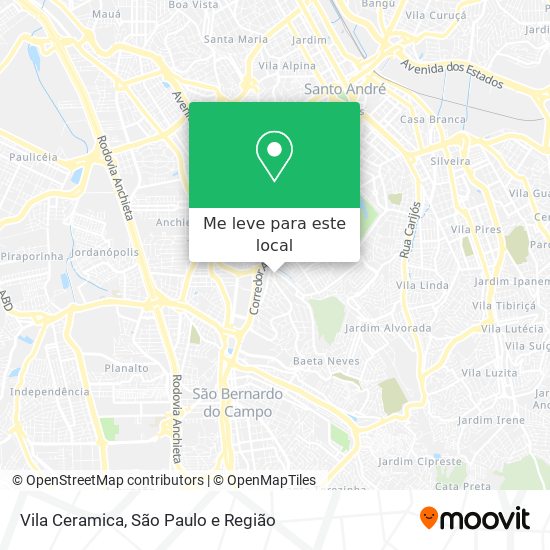 Vila Ceramica mapa