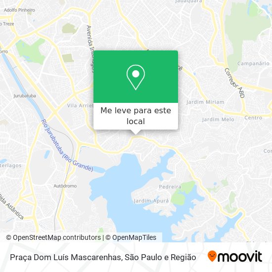 Praça Dom Luís Mascarenhas mapa