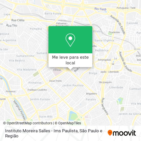Instituto Moreira Salles - Ims Paulista mapa