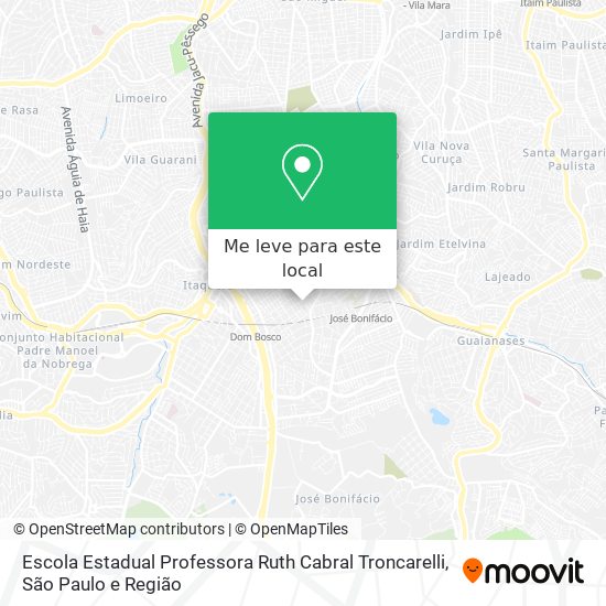 Escola Estadual Professora Ruth Cabral Troncarelli mapa