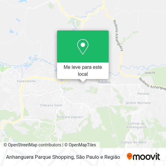 Anhanguera Parque Shopping mapa