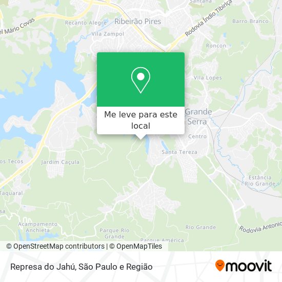 Represa do Jahú mapa