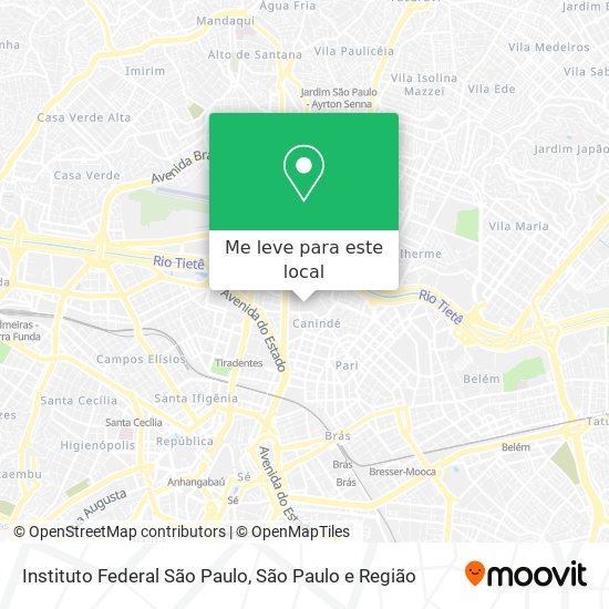Instituto Federal São Paulo mapa