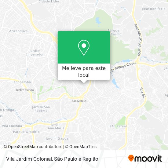 Vila Jardim Colonial mapa