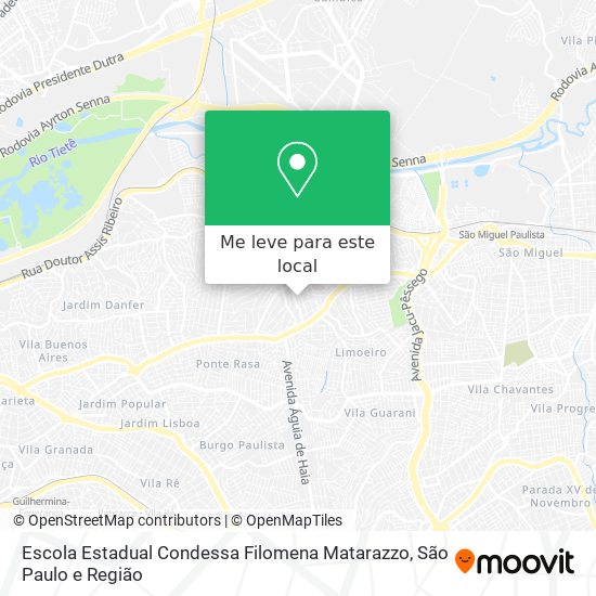 Escola Estadual Condessa Filomena Matarazzo mapa