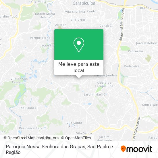 Paróquia Nossa Senhora das Graças mapa
