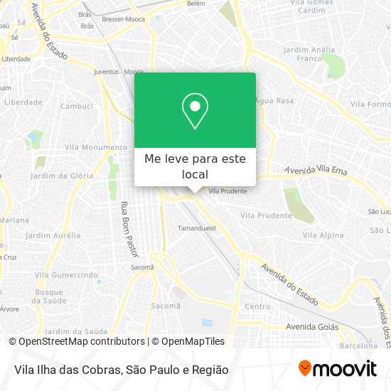 Vila Ilha das Cobras mapa