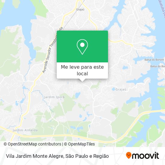 Vila Jardim Monte Alegre mapa
