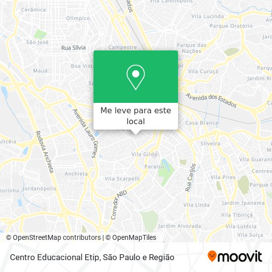 Centro Educacional Etip mapa