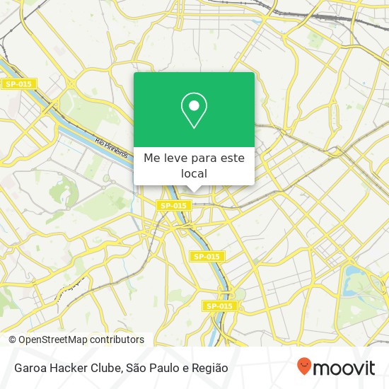 Garoa Hacker Clube mapa