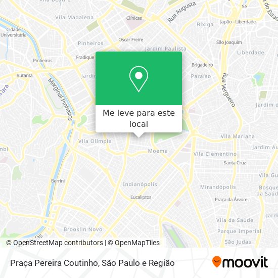 Praça Pereira Coutinho mapa