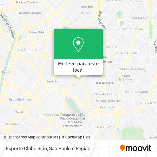 Esporte Clube Sírio mapa