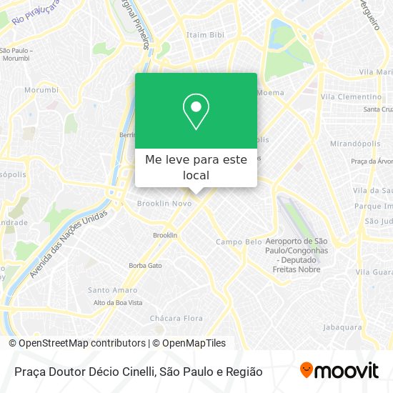 Praça Doutor Décio Cinelli mapa